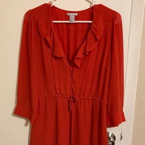 Tangerine summer dress